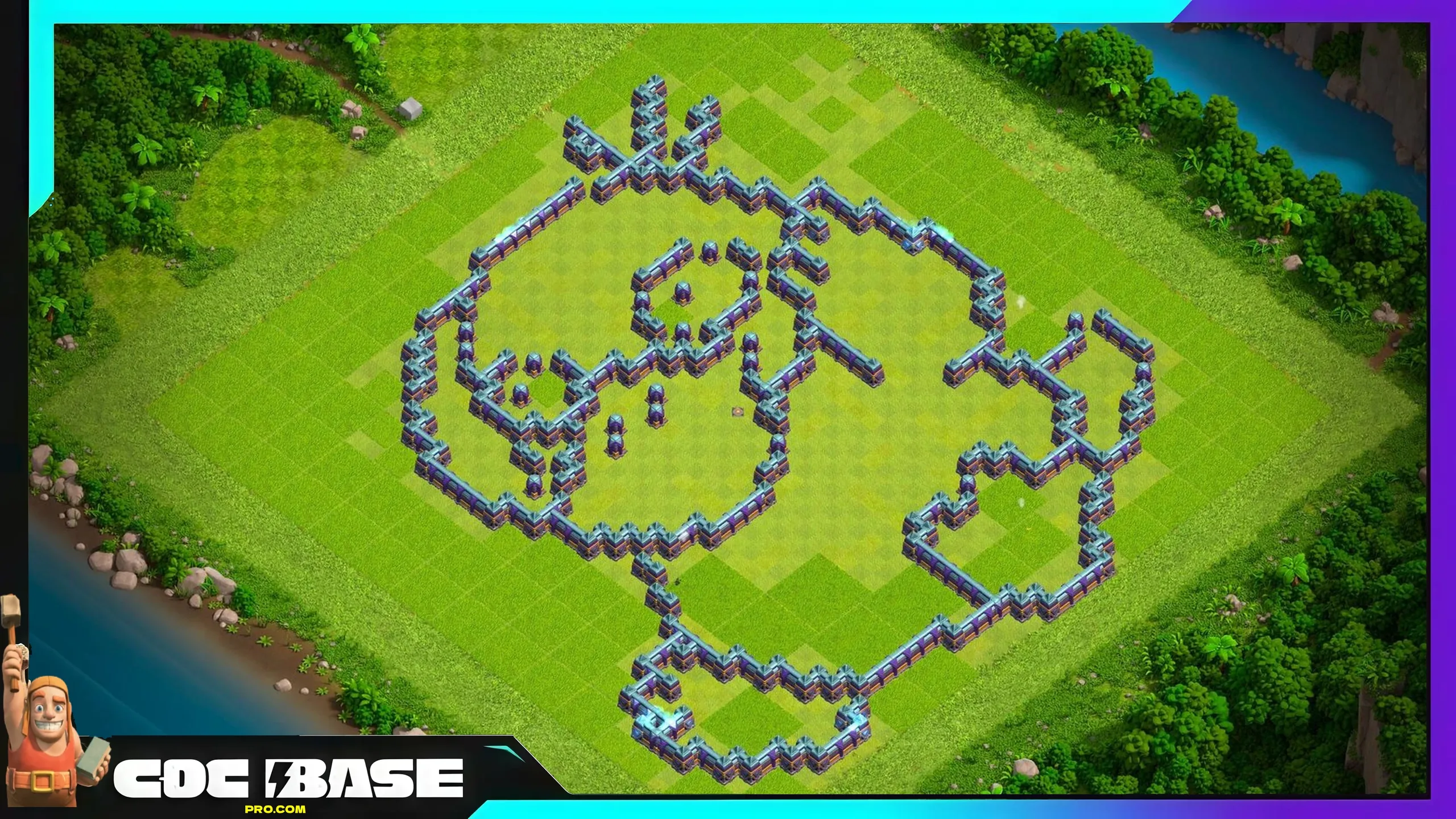 New TH15 Troll Defense Base 2026 Easy Copy #19