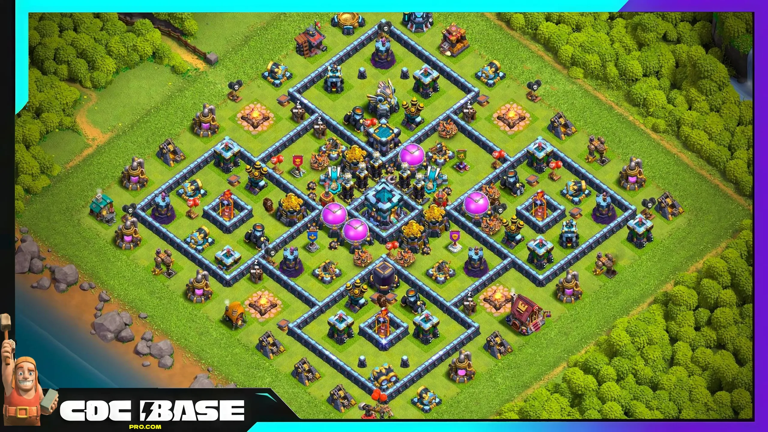 Must Try TH13 Farming Base Link 2026 Resource Protected Layout #17