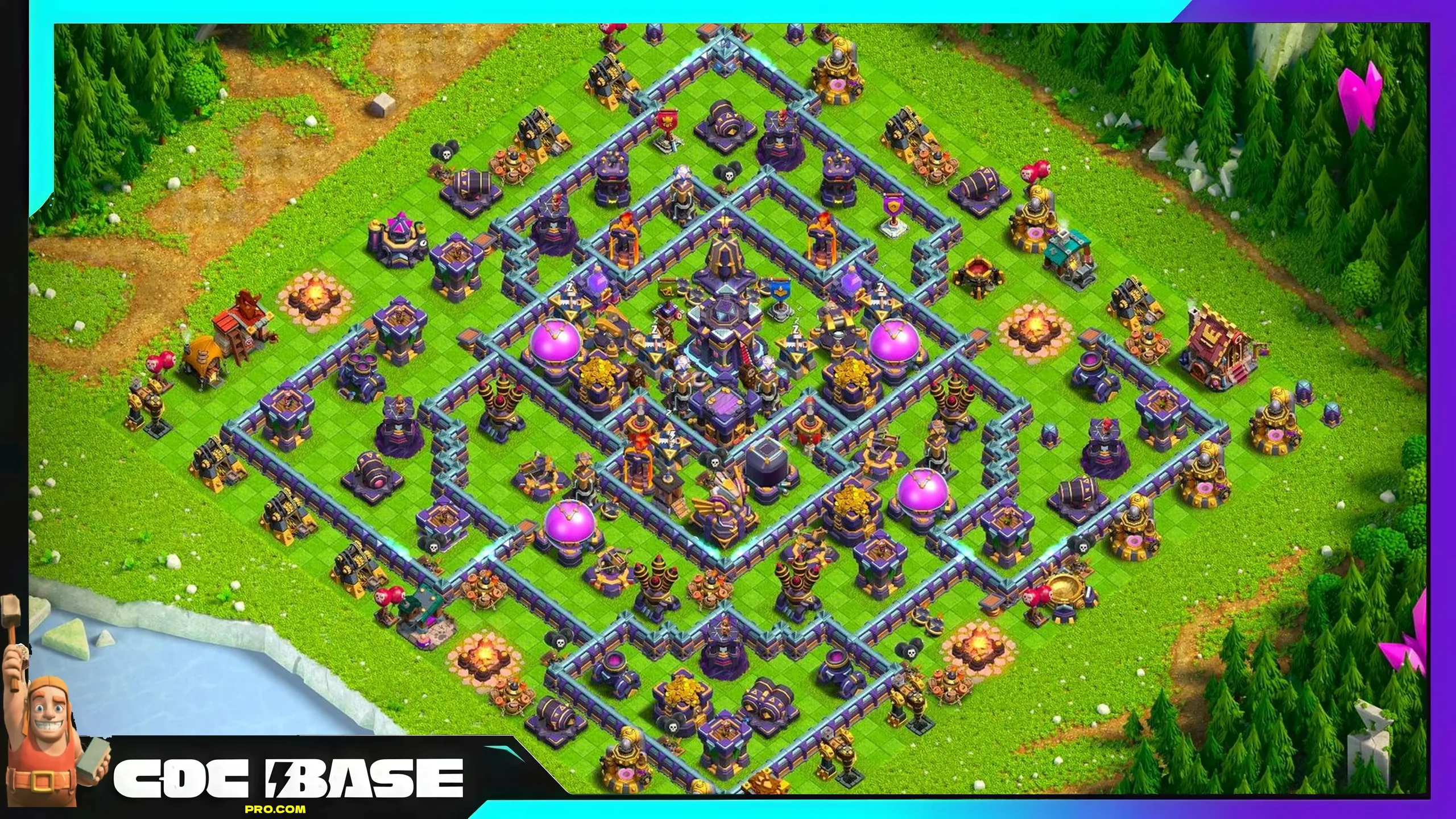 TH15 Hybrid Base Copy Link 2026 Loot and Trophy Setup #15