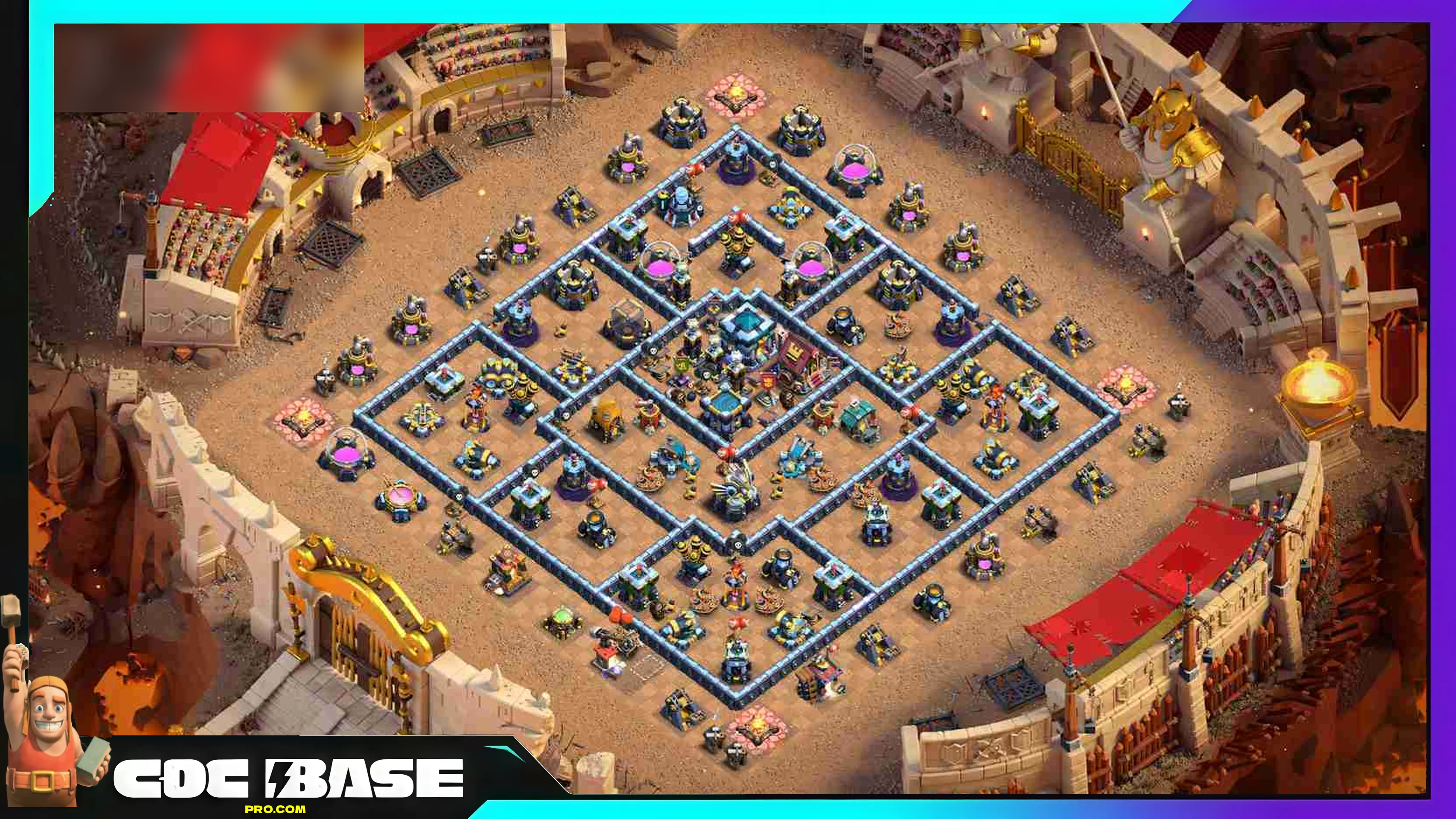 TH13 Free War Base Link 2026 Anti 3 Star Compact Layout