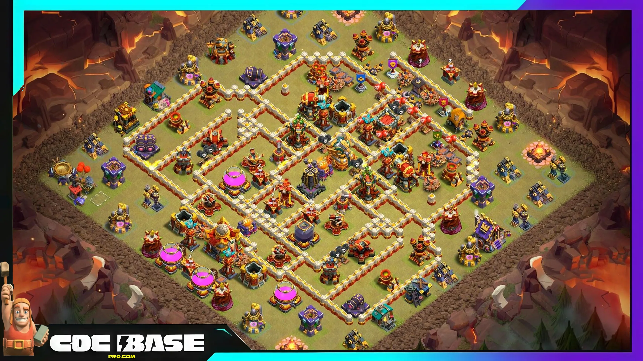 TH16 War League Defense Base Link 2026 Meta Resistant #11