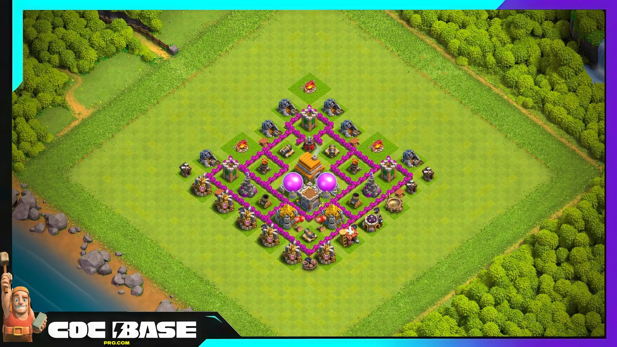 TH6 Farming Layout 2026 Anti 3 Star Defense #04