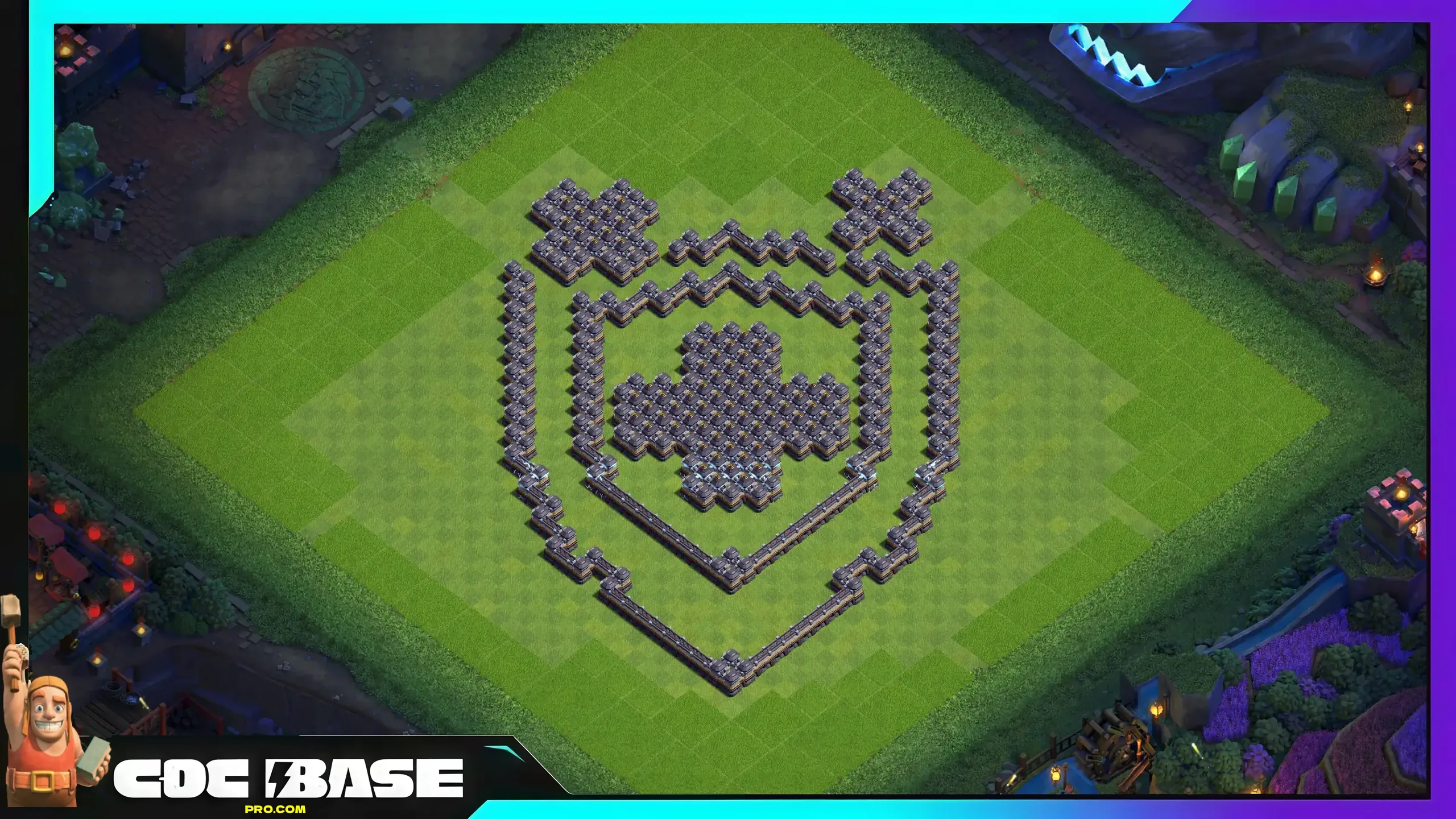 New TH18 Troll Defense Base 2026 Easy Copy #13