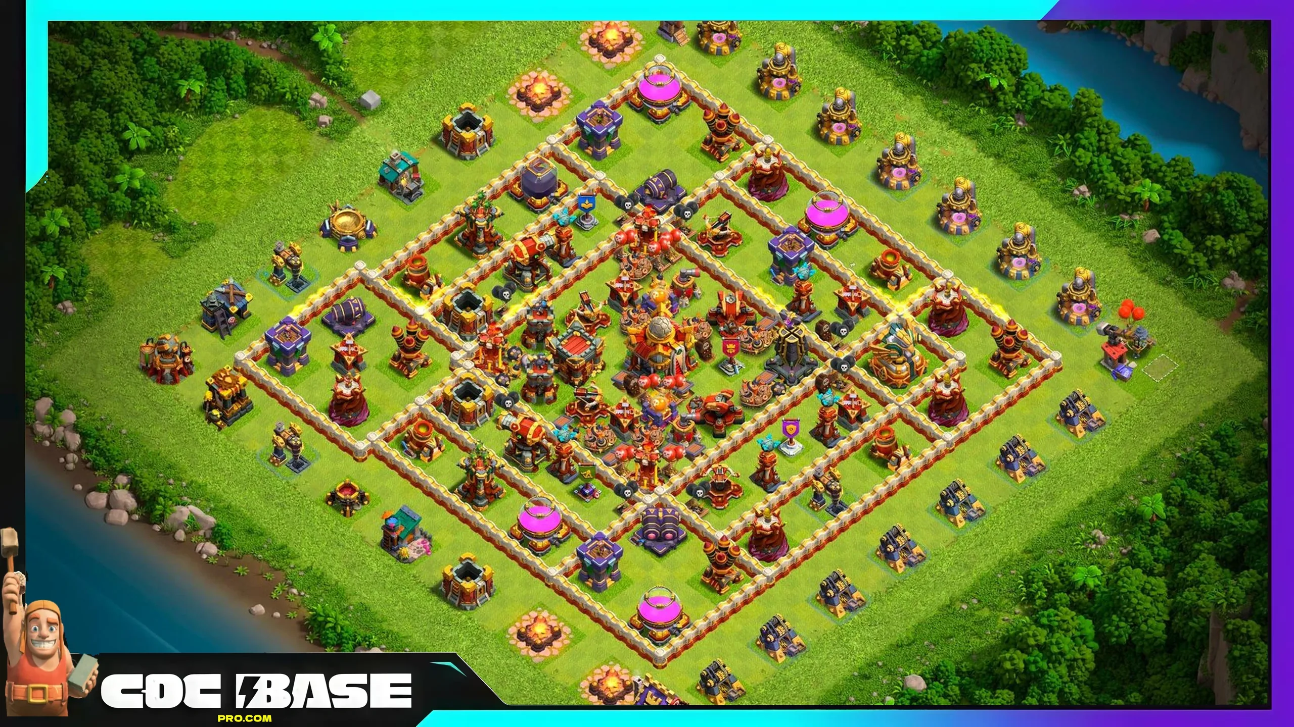 Legendary TH16 Hybrid Base Link 2026 Balanced Defense #01