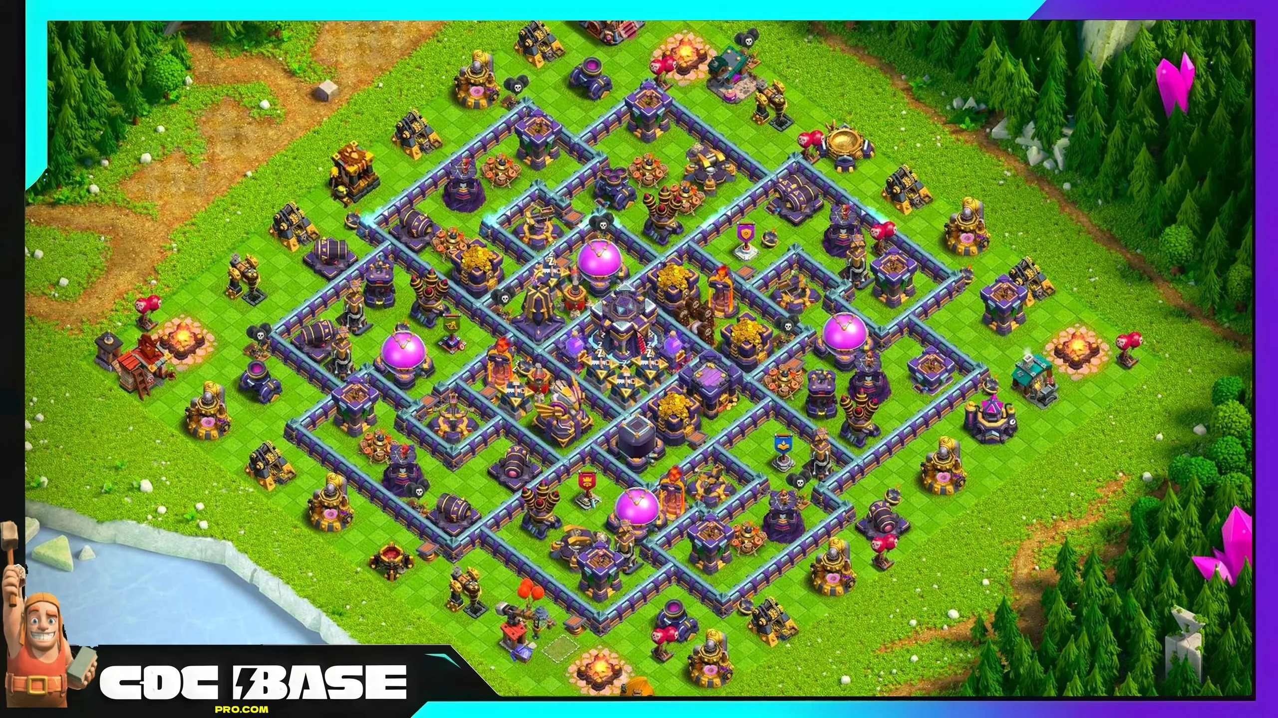 TH15 Hybrid Base Copy Link 2026 Loot and Trophy Setup #01