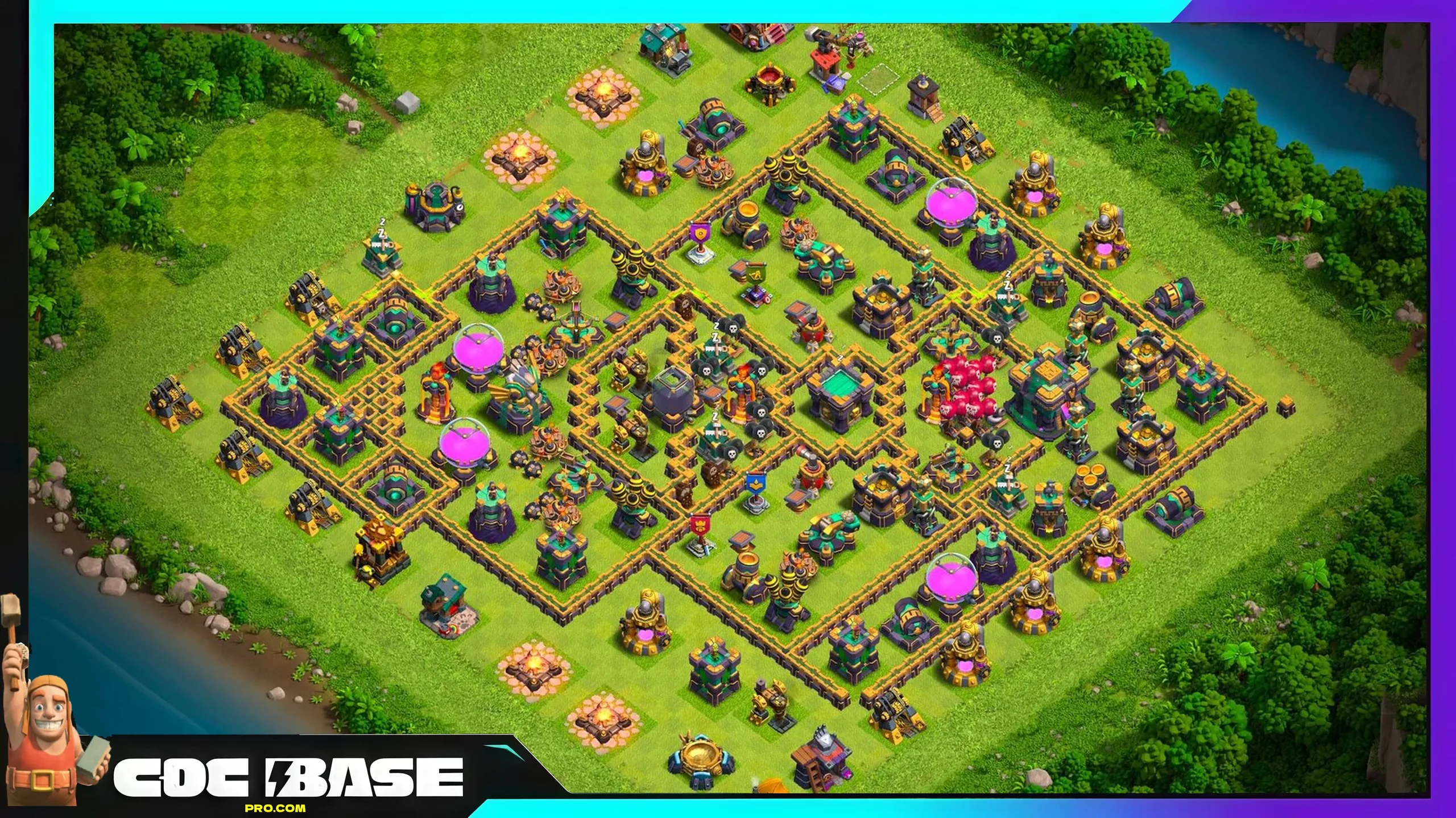 TH14 Farming Layout 2026 Anti 3 Star Defense #07