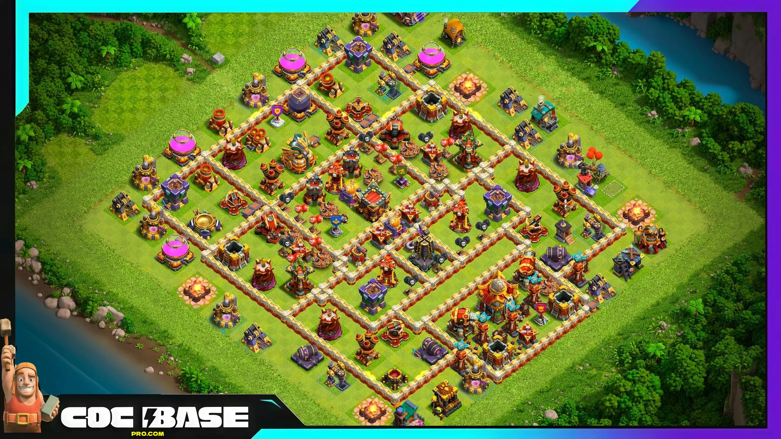TH16 Hybrid Layout 2026 Defense and Resource Protection #27