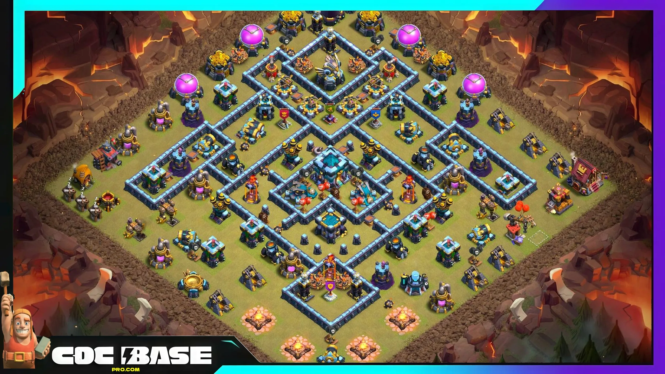Best TH13 CWL Base 2026 Strong War Defense #07