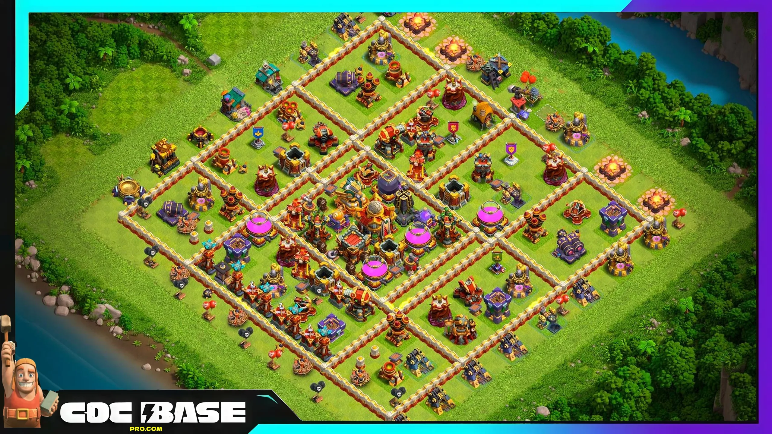 TH16 Farming Layout 2026 Anti 3 Star Defense #13