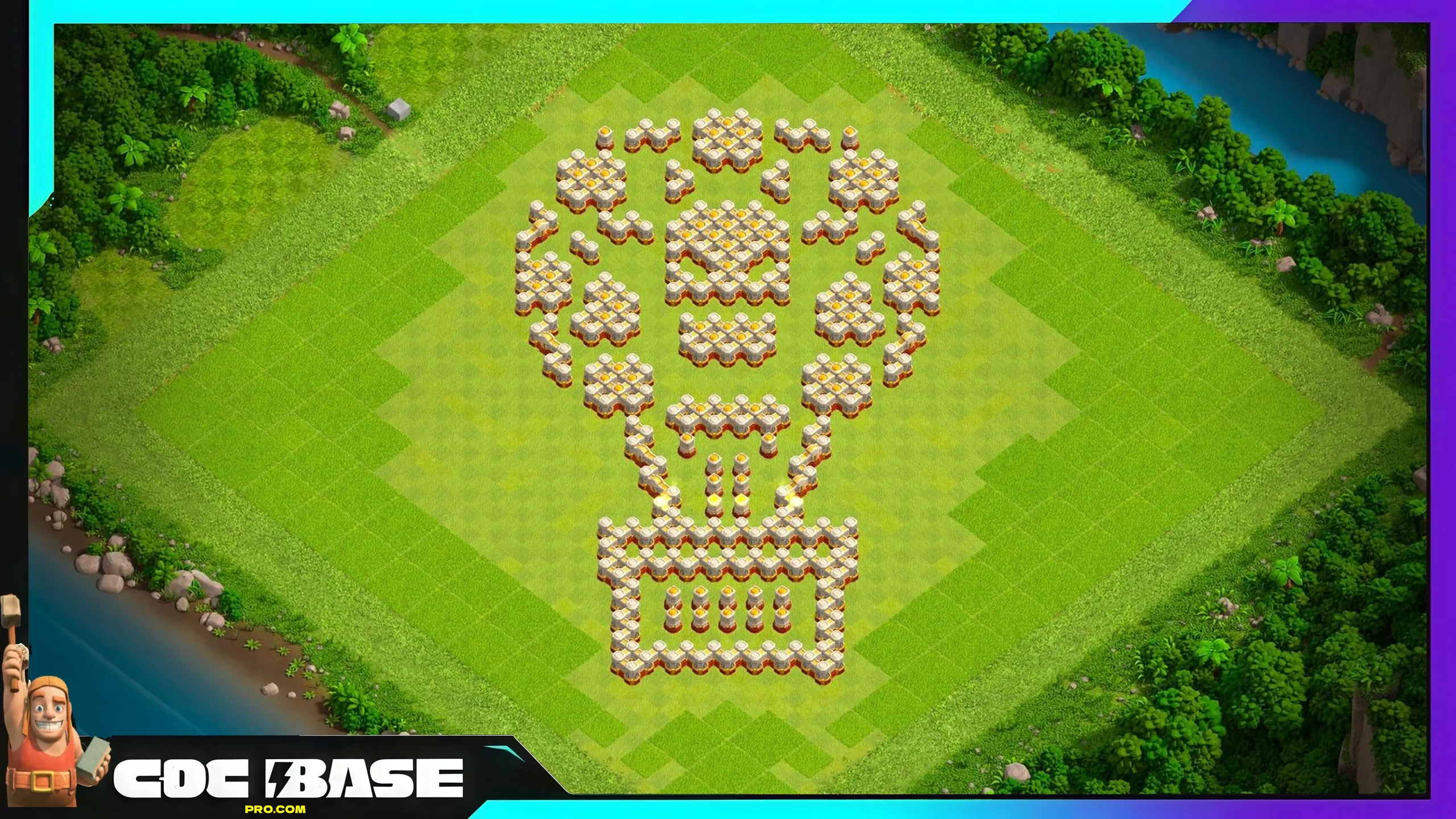 New TH16 Troll Defense Base 2026 Easy Copy #19