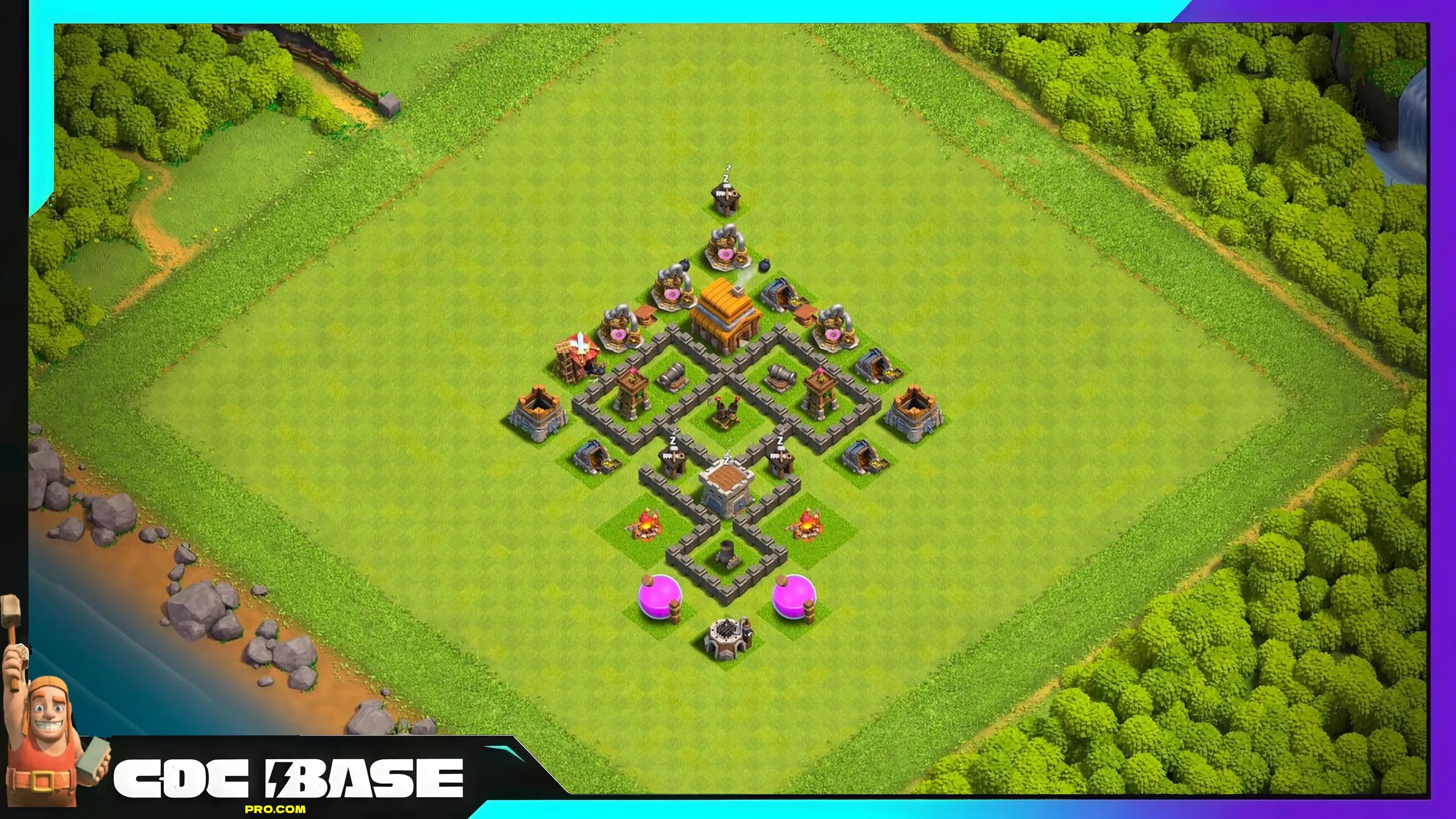 TH4 Free Farming Base Link 2026 Resource Protection Layout #04