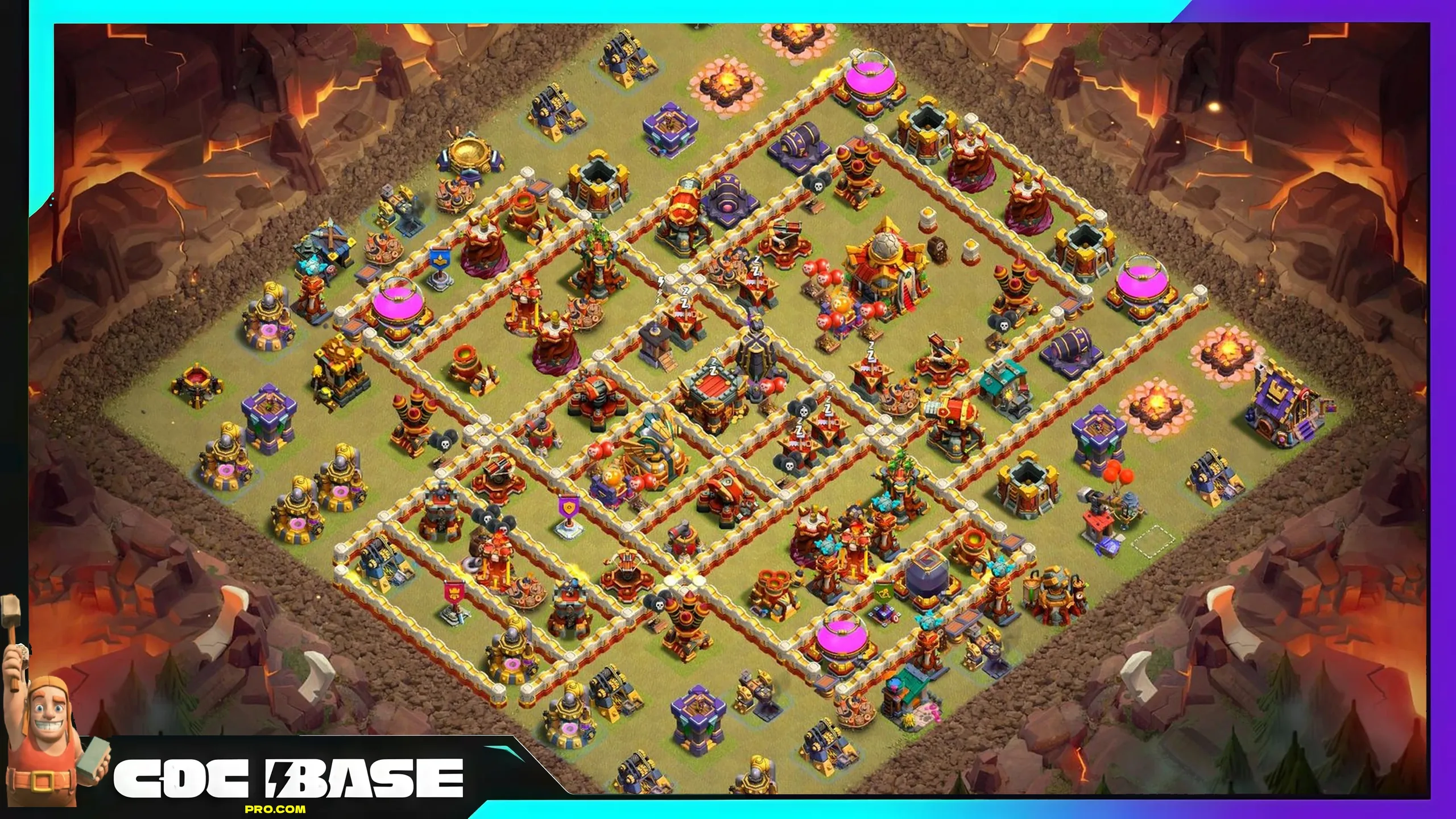 TH16 War League Defense Base Link 2026 High Performance #15