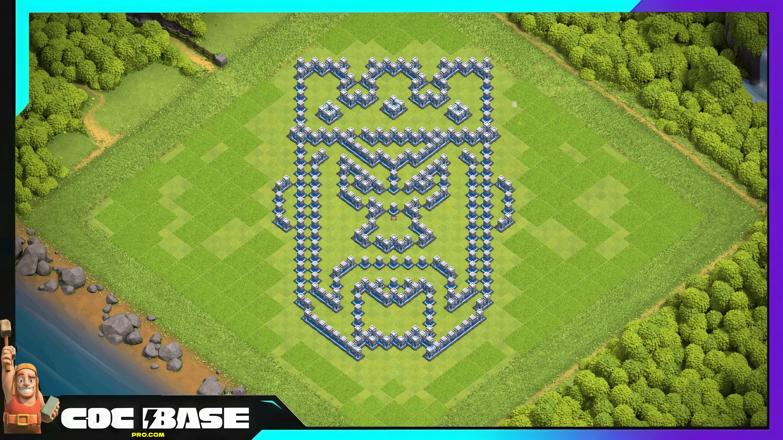 New TH12 Troll Defense Base 2026 Easy Copy #02