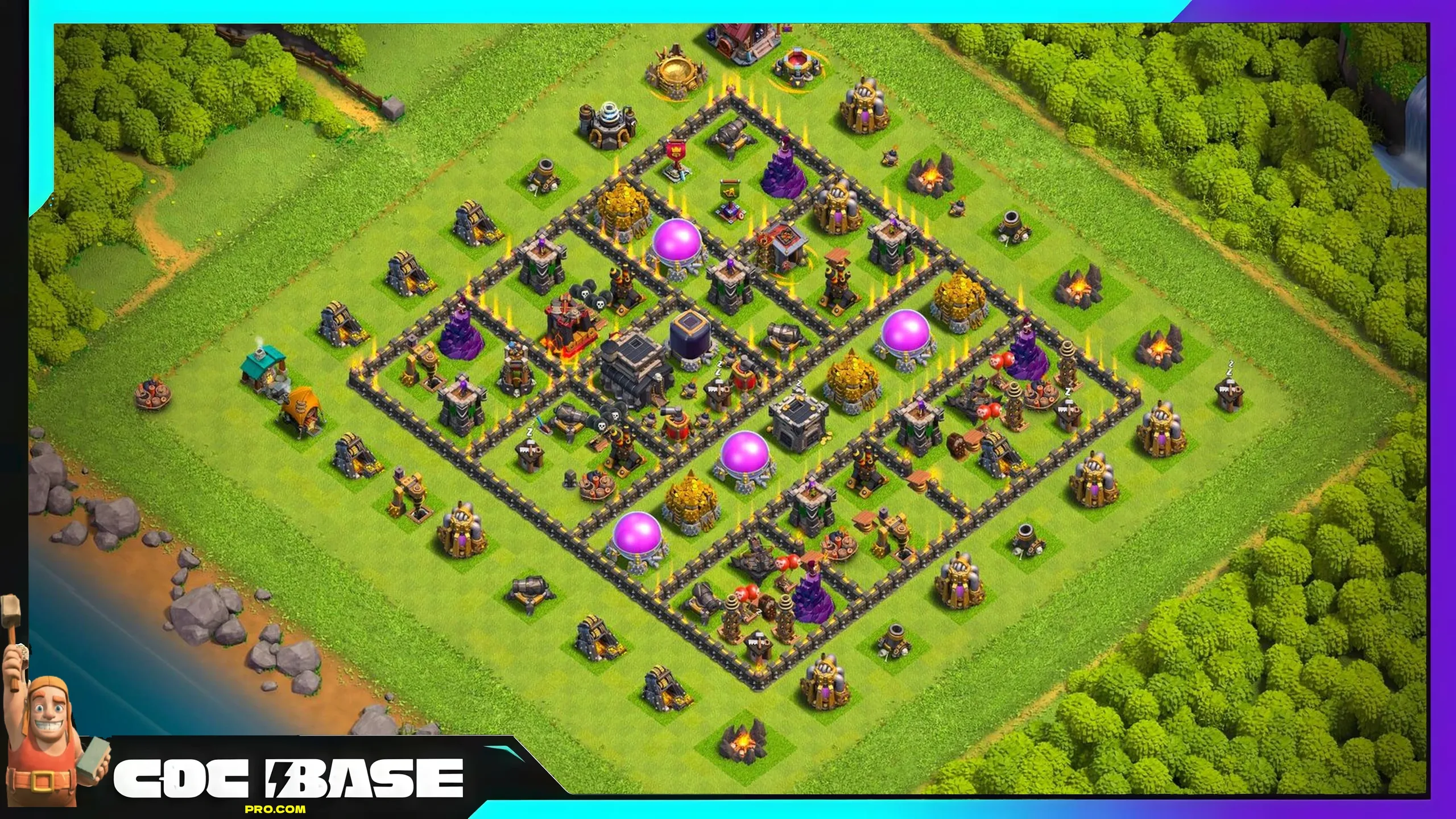 Updated TH9 Loot Defense Base Link 2026 Outstanding Defense #08