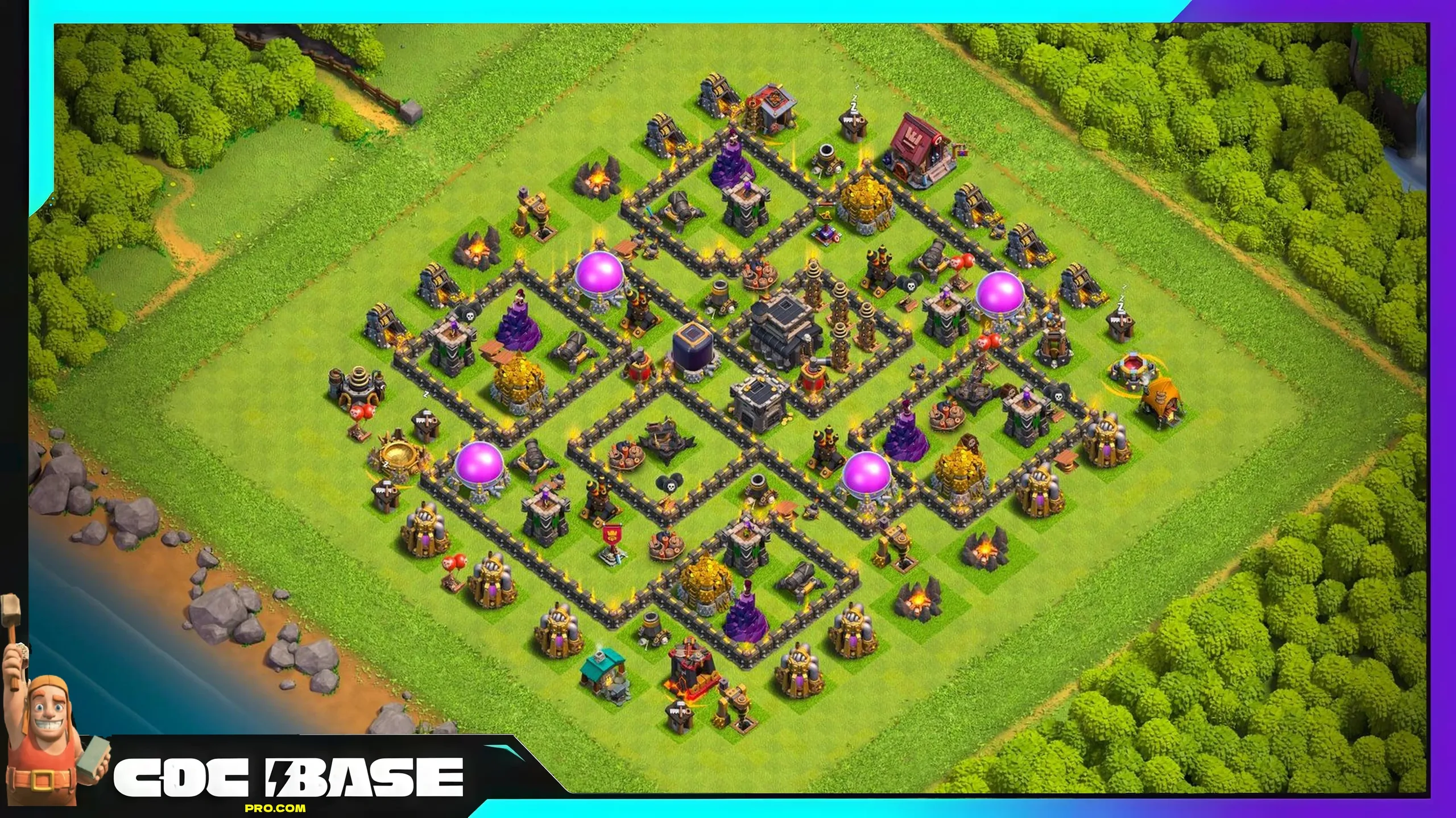 TH9 Farm Layout Copy Link 2026 Anti Loot Setup #06