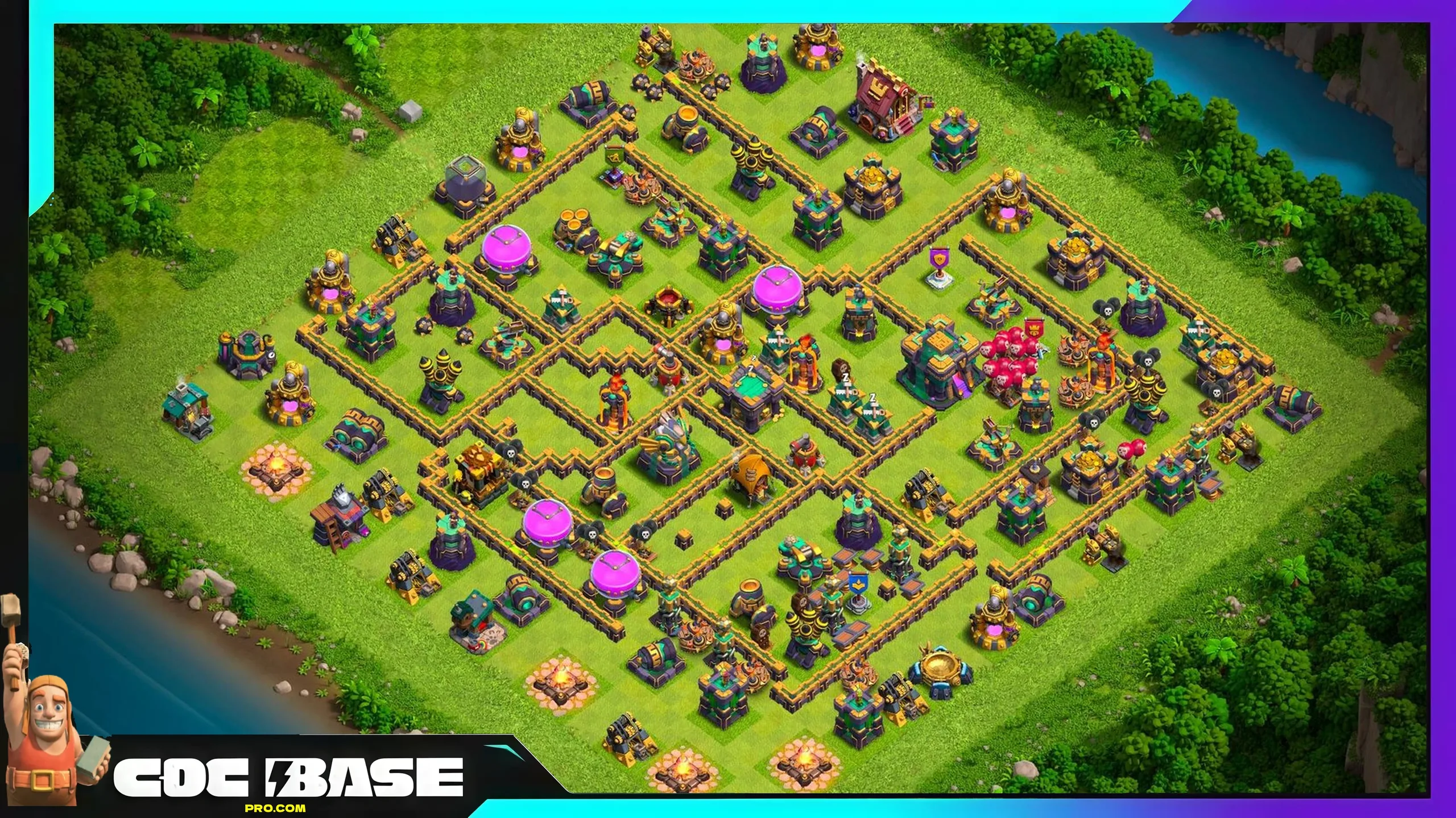 Professional TH14 Legend League Base Link 2026 Anti Hybrid Art #12
