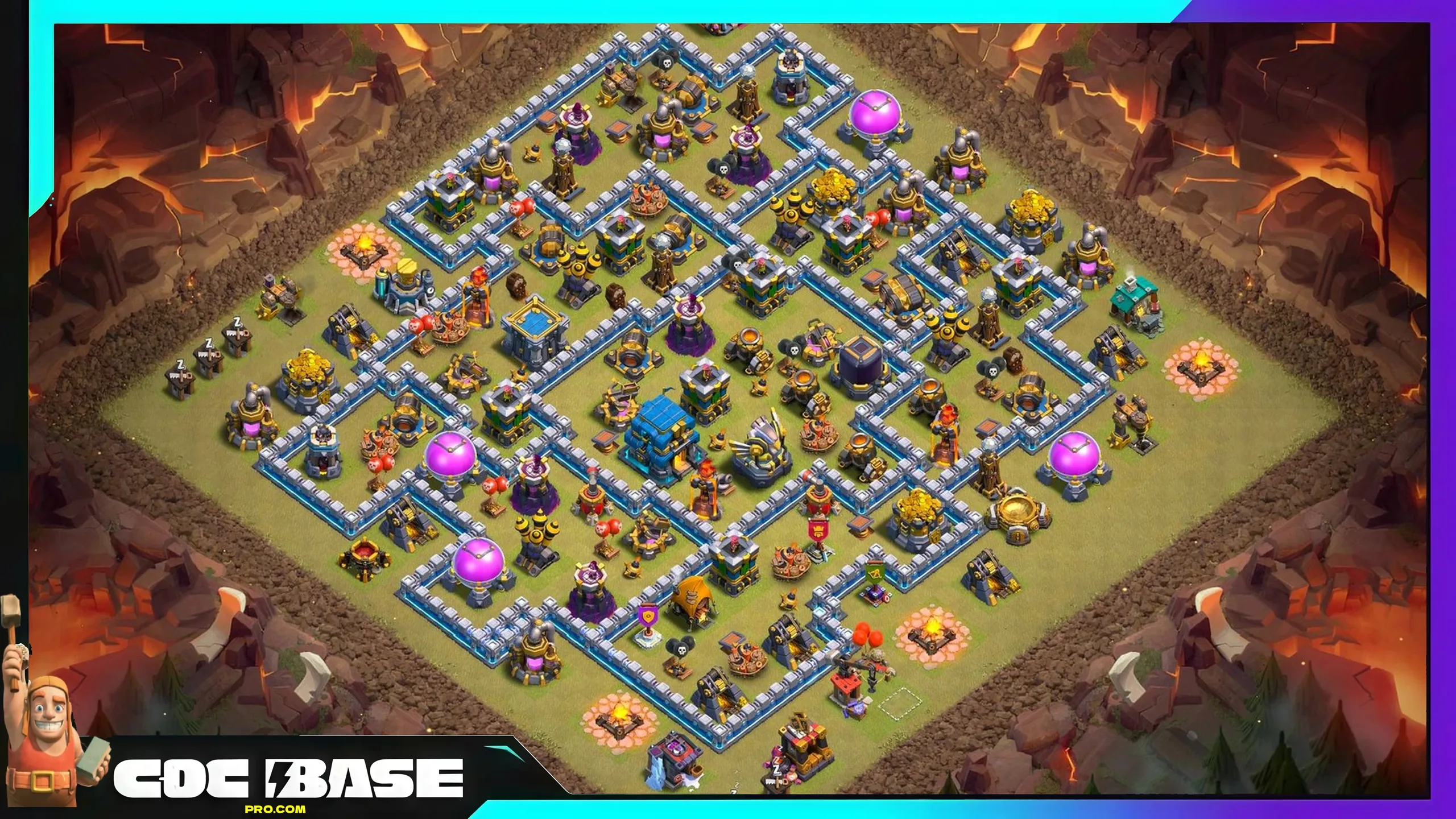 TH12 War League Defense Base Link 2026 Resource Safe Setup #06