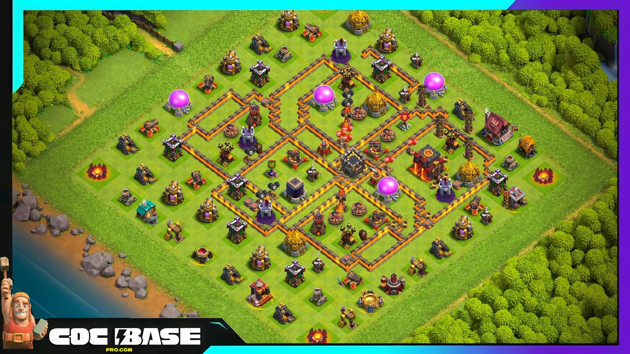 New TH10 Hybrid Layout 2026 Strong Defense #09