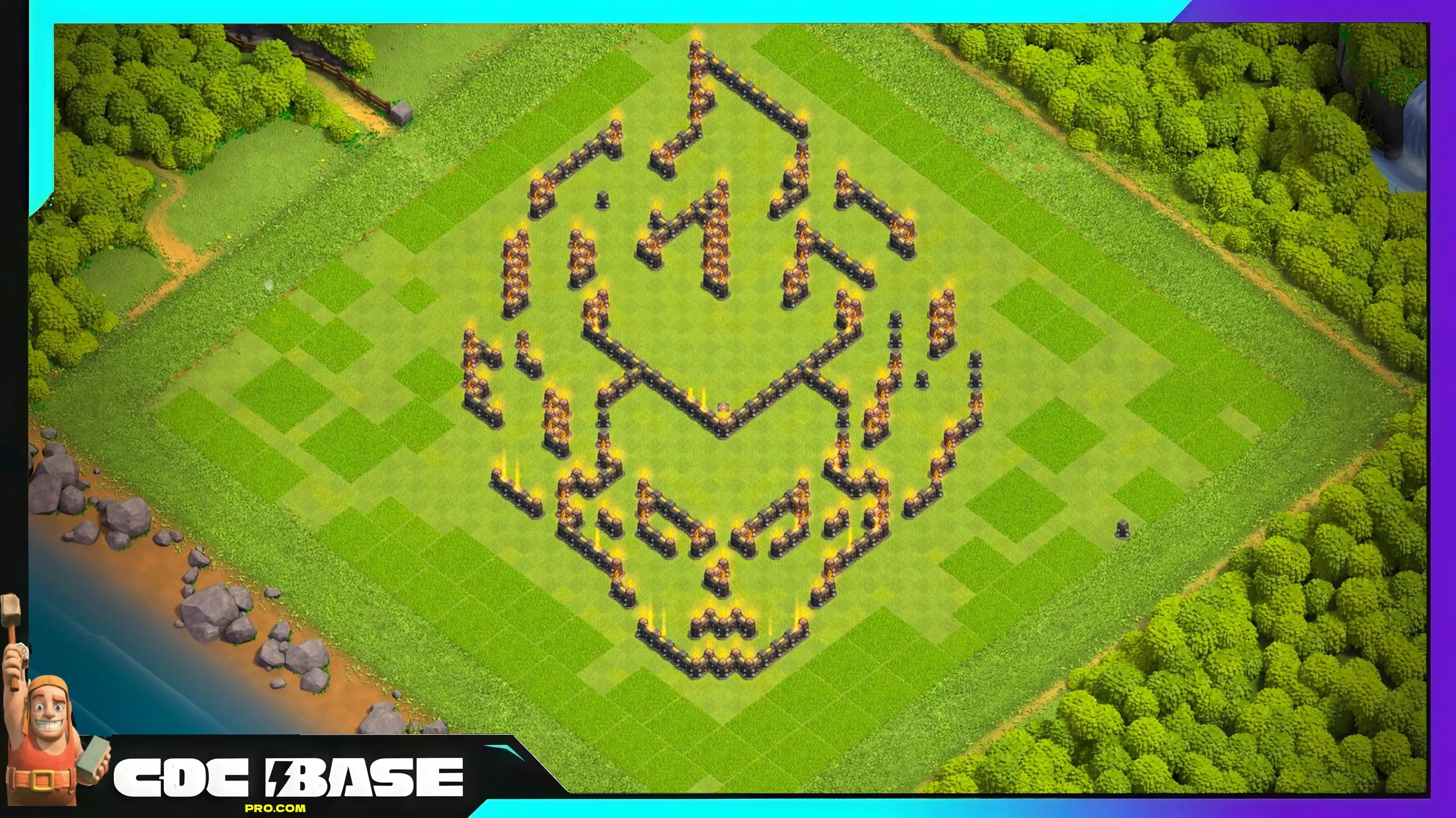 New TH9 Troll Defense Base 2026 Easy Copy #05