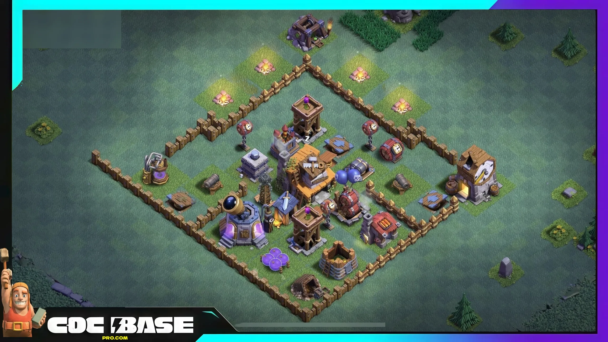 BH4 Builder Hall Base 2026 Anti Funnel Defense #395