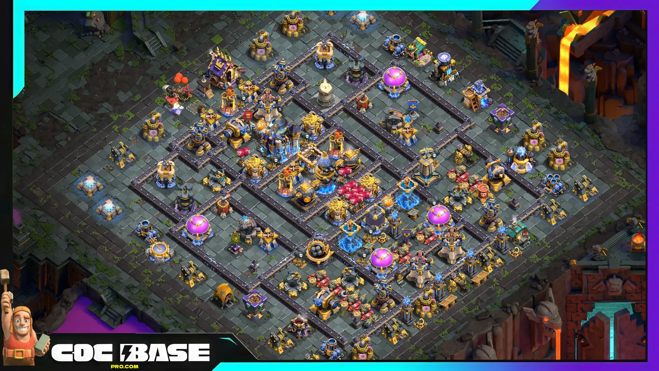 Updated TH18 Loot Defense Base Link 2026 Smart Pathing Design #10