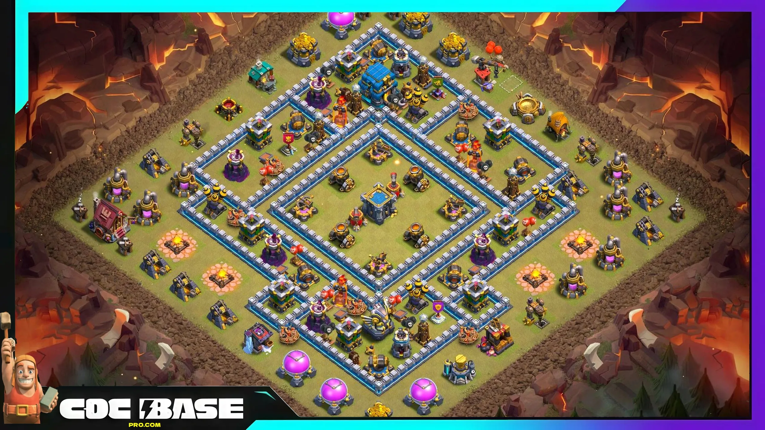 TH12 CWL War Layout 2026 Strong Defensive Design #07