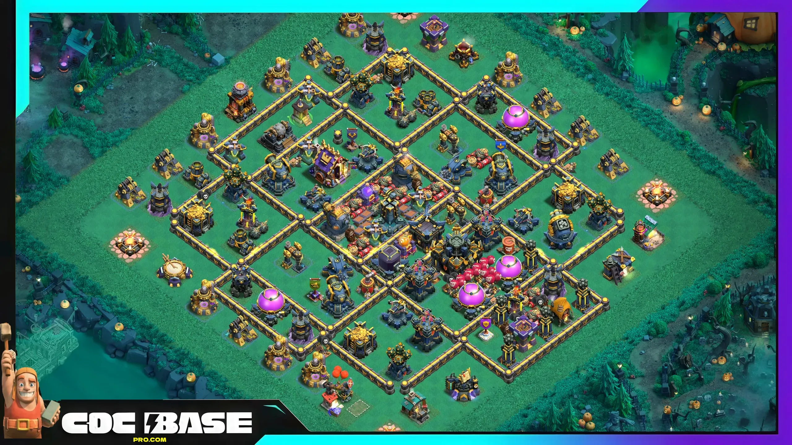 TH17 Hybrid Base Copy Link 2026 Loot and Trophy Setup #07