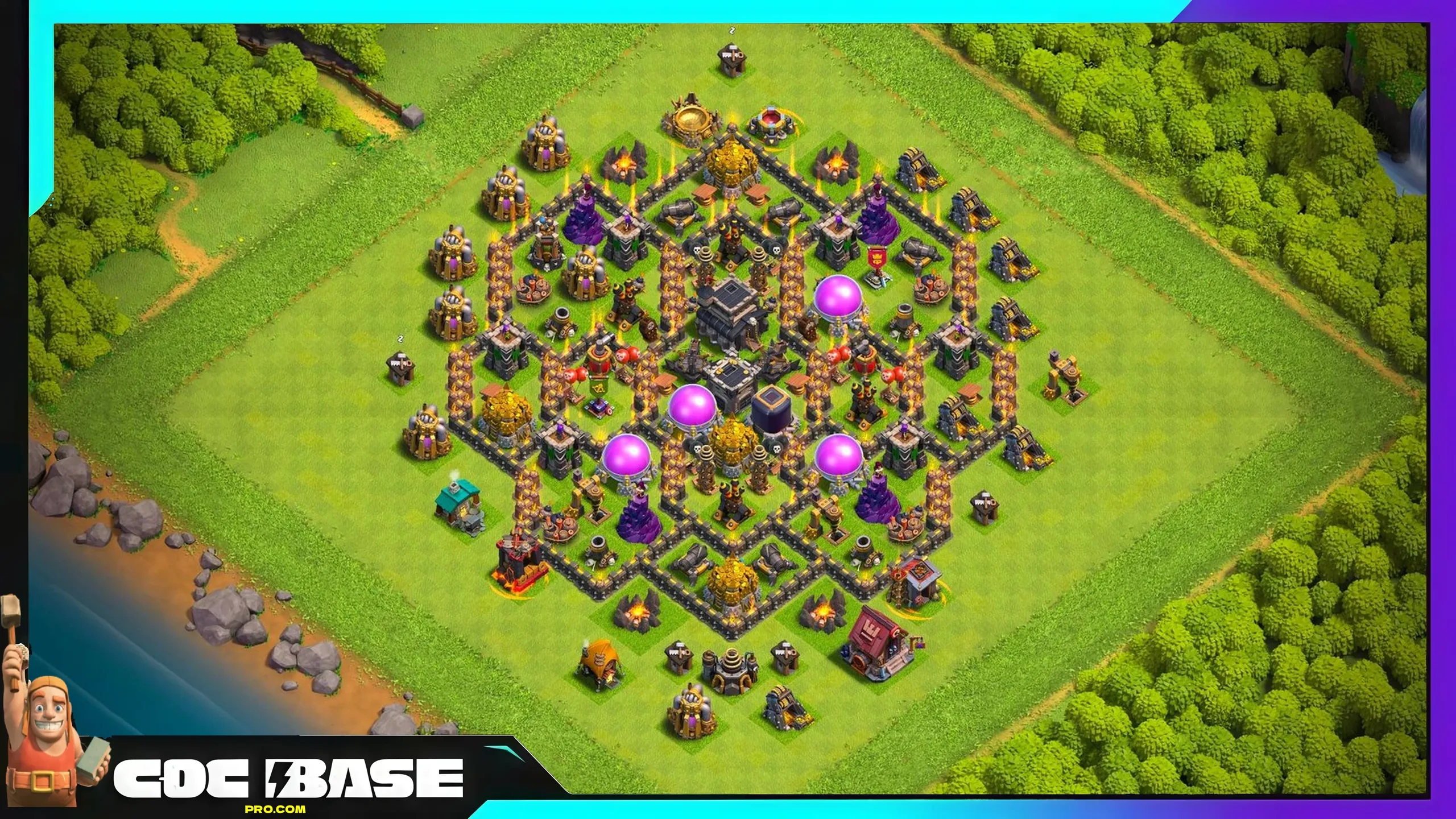 Best TH9 Hybrid Base Link 2026 Balanced Defense #05