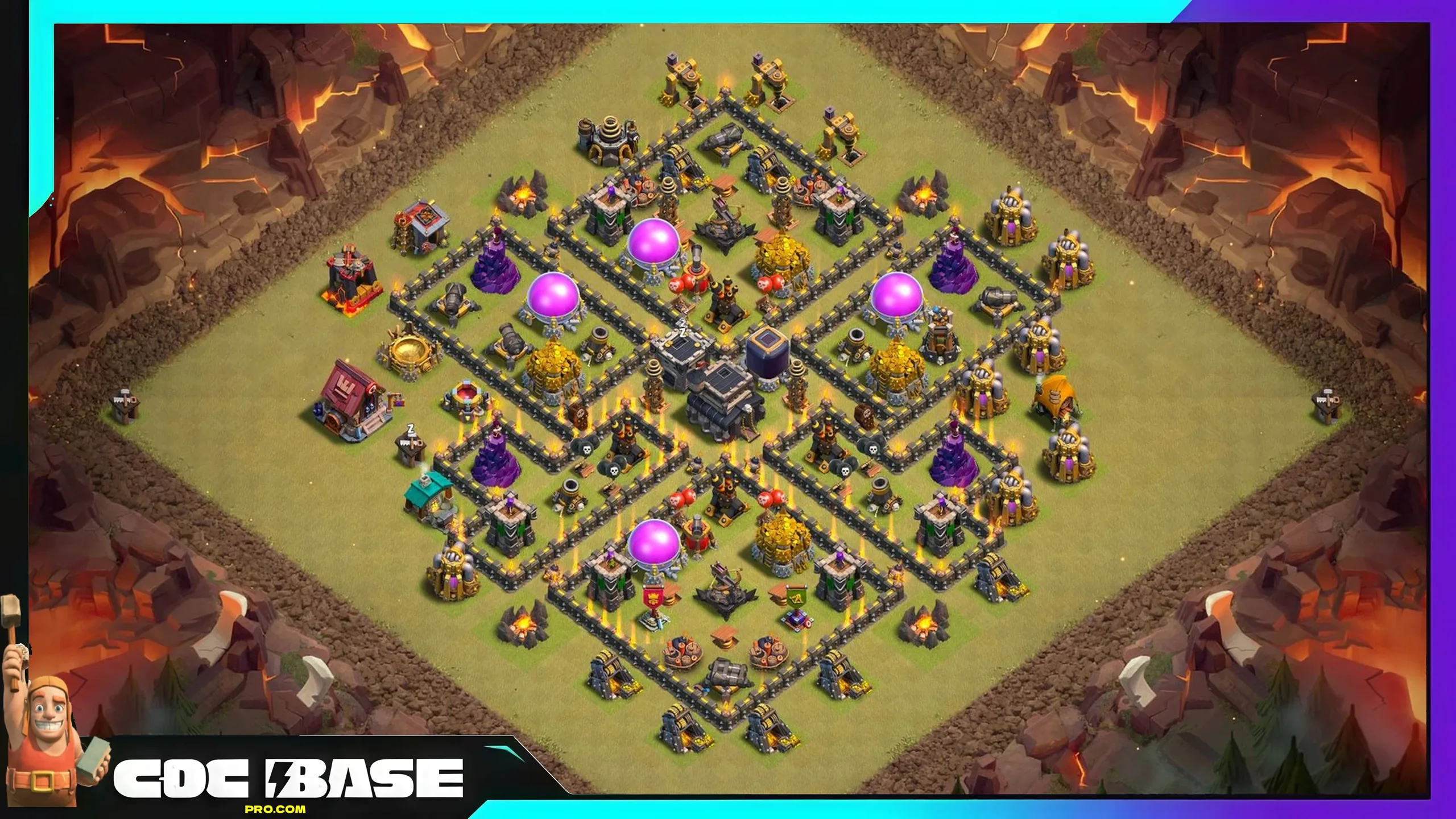 Best TH9 CWL Base 2026 Strong War Defense #02