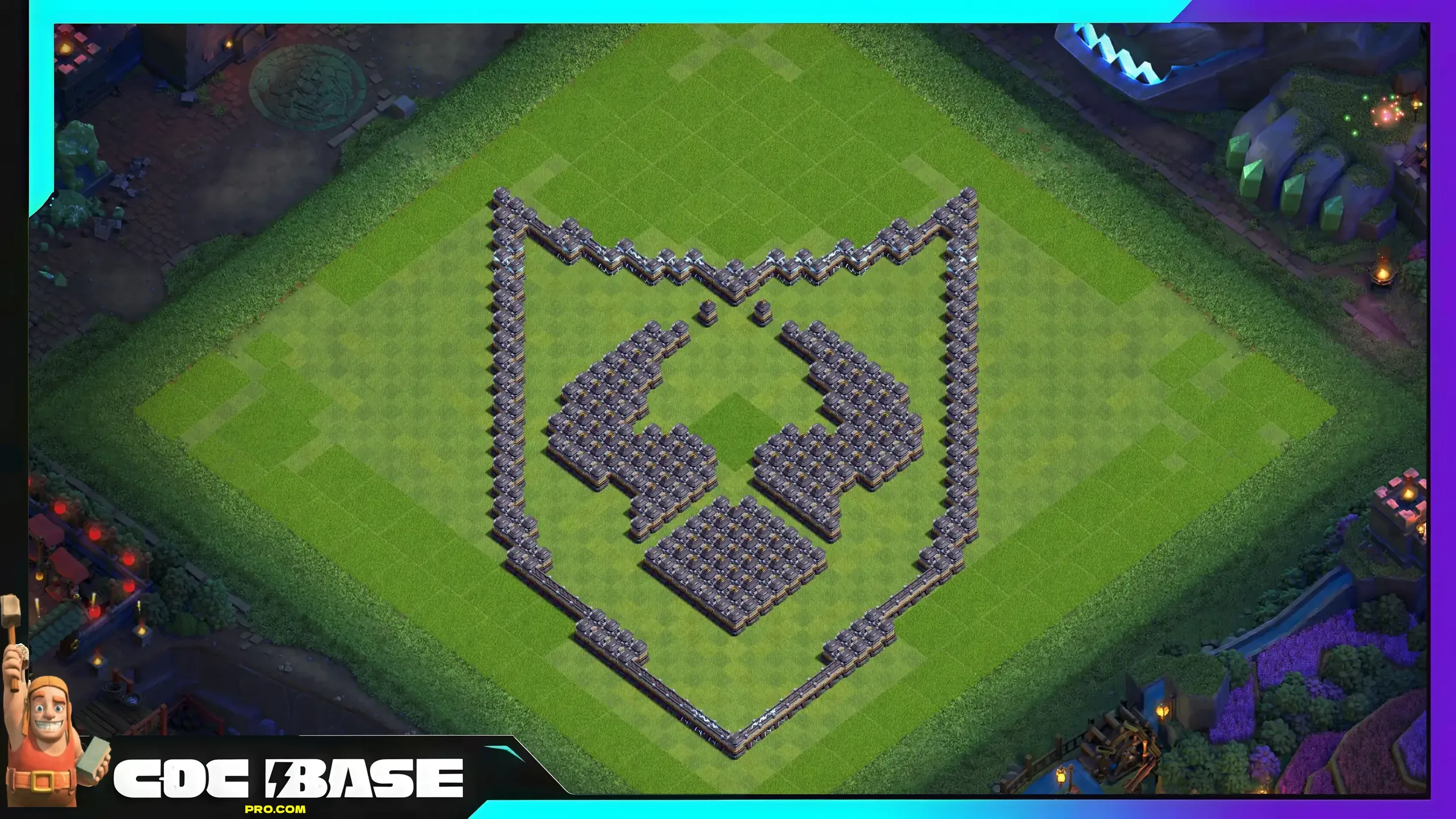 New TH18 Troll Defense Base 2026 Easy Copy #17