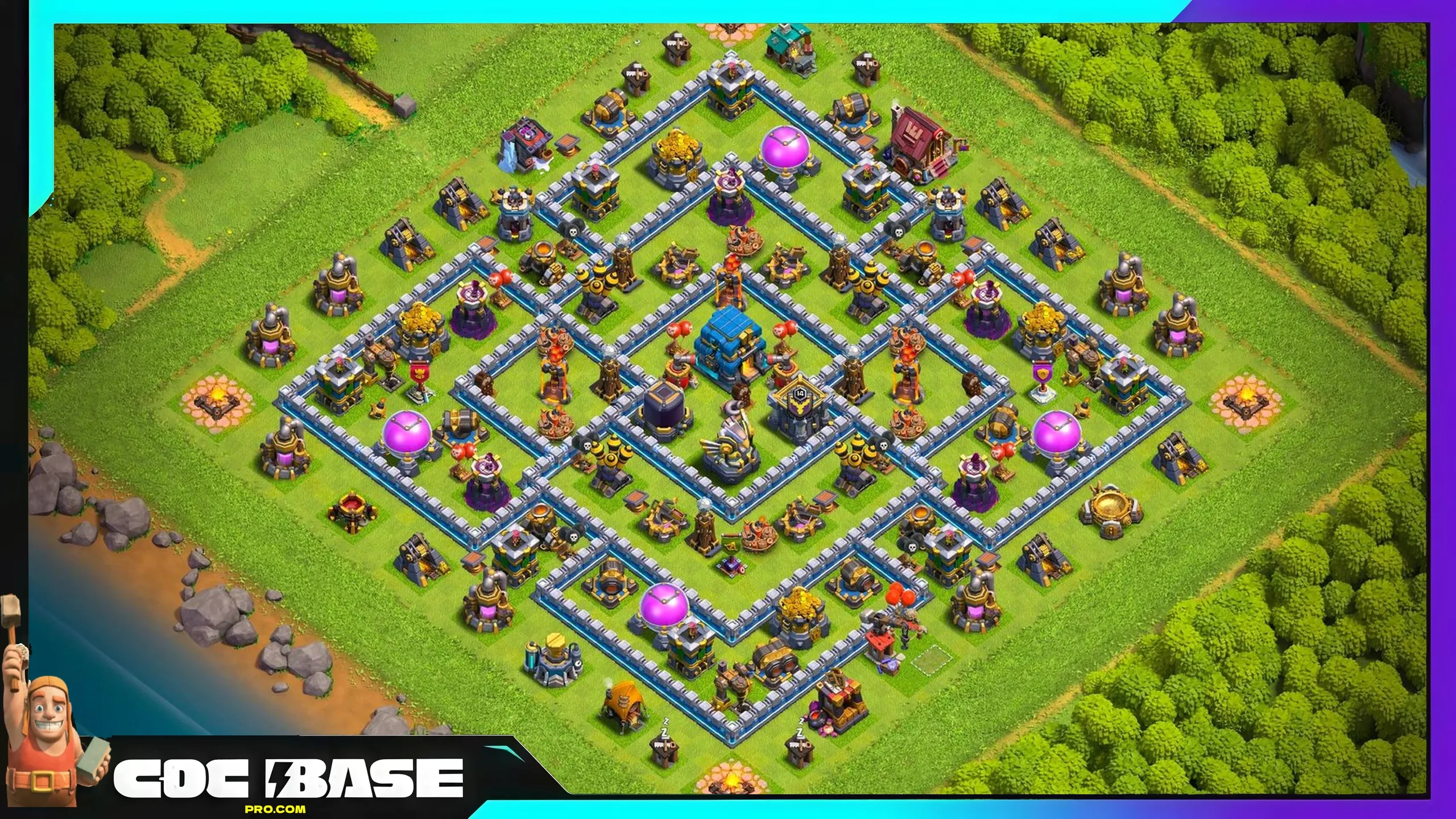 TH12 Legend League Layout 2026 Defensive Base Link #07