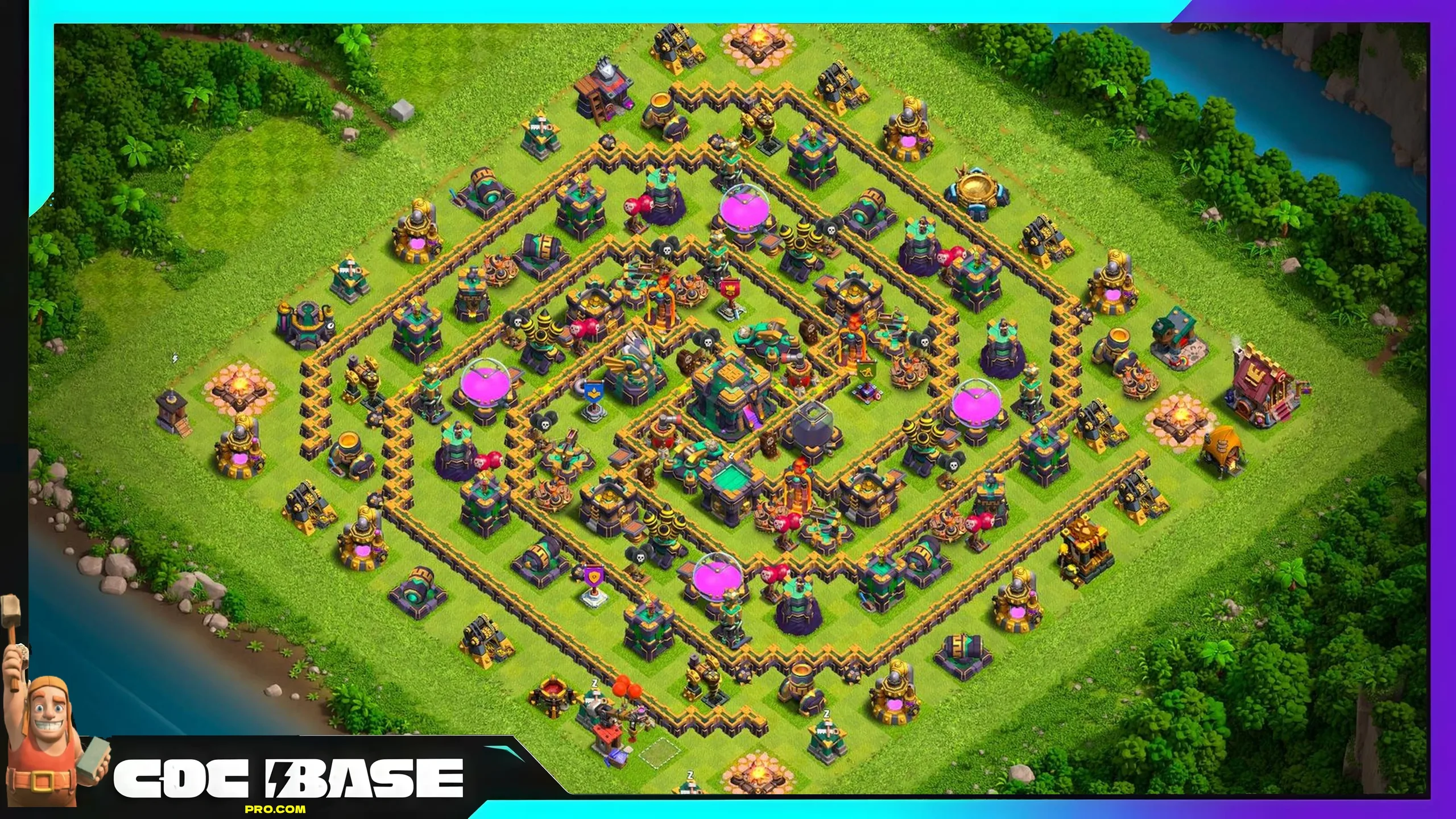 TH14 Farm Layout Copy Link 2026 Anti Loot Setup #04