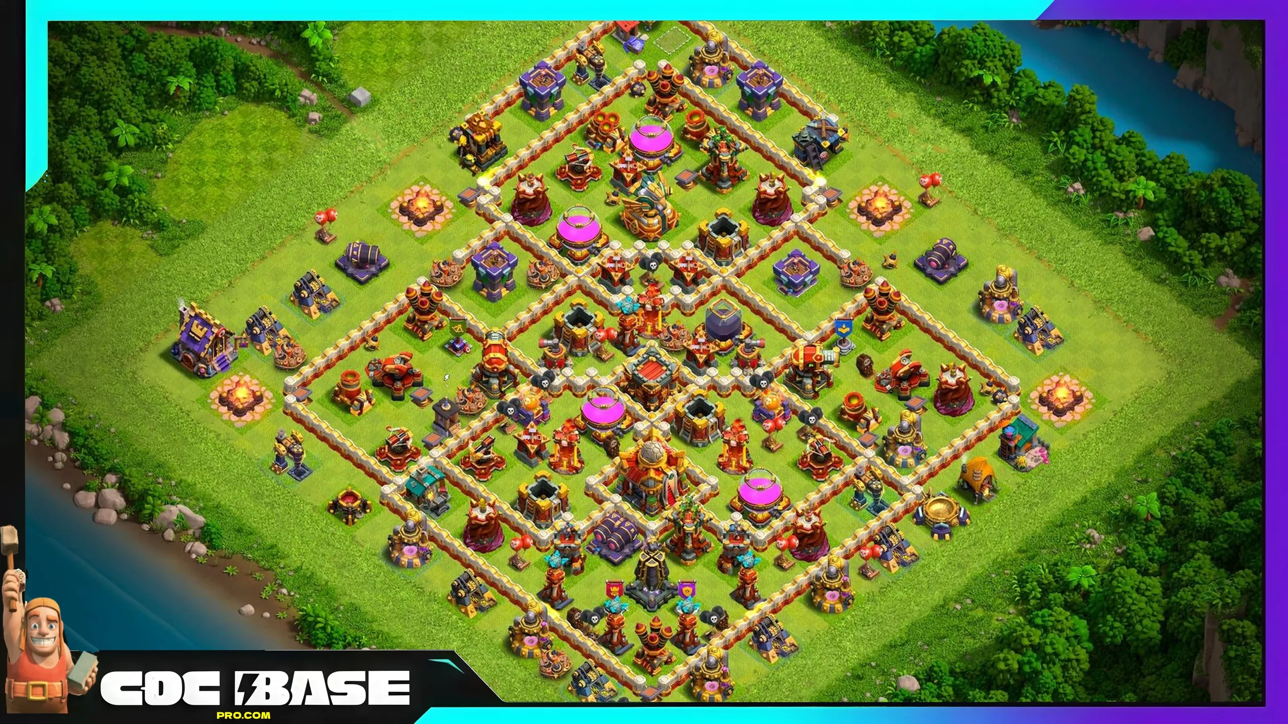 Updated TH16 Loot Defense Base Link 2026 Clan War Ready #05
