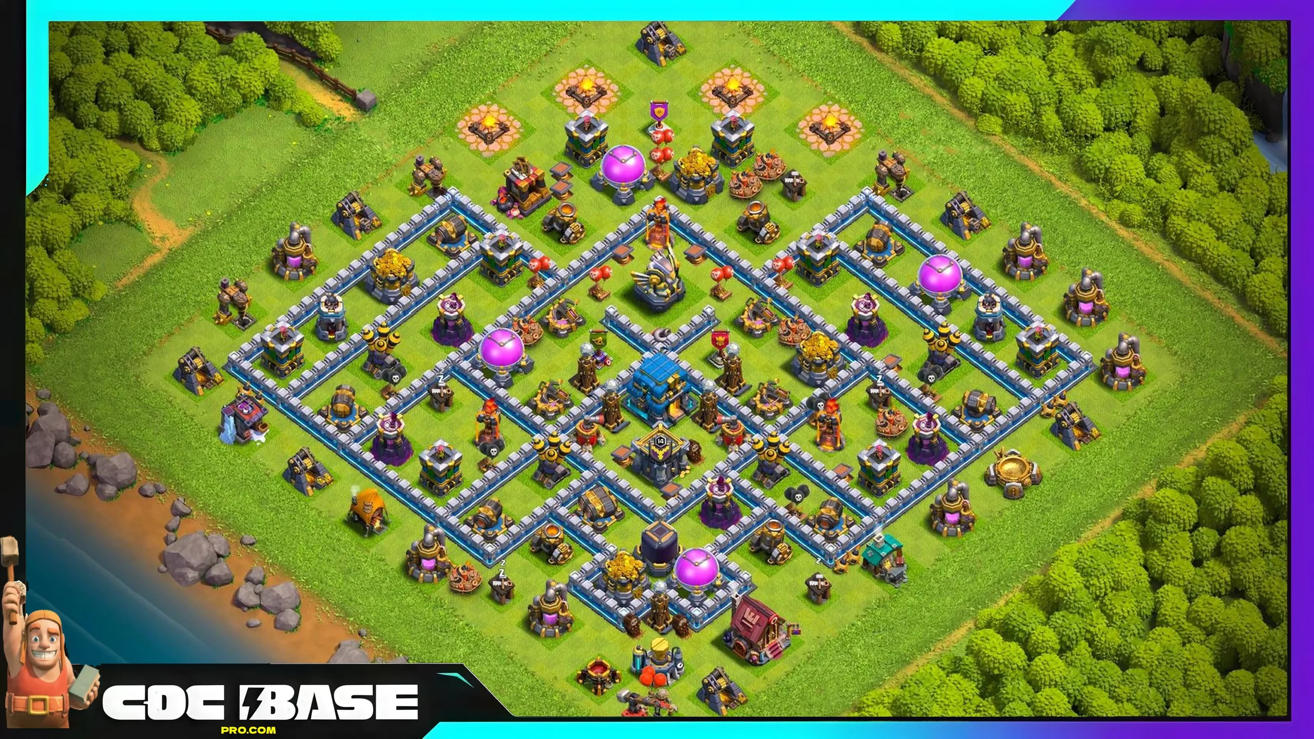 TH12 Legend League Layout 2026 Defensive Base Link #08