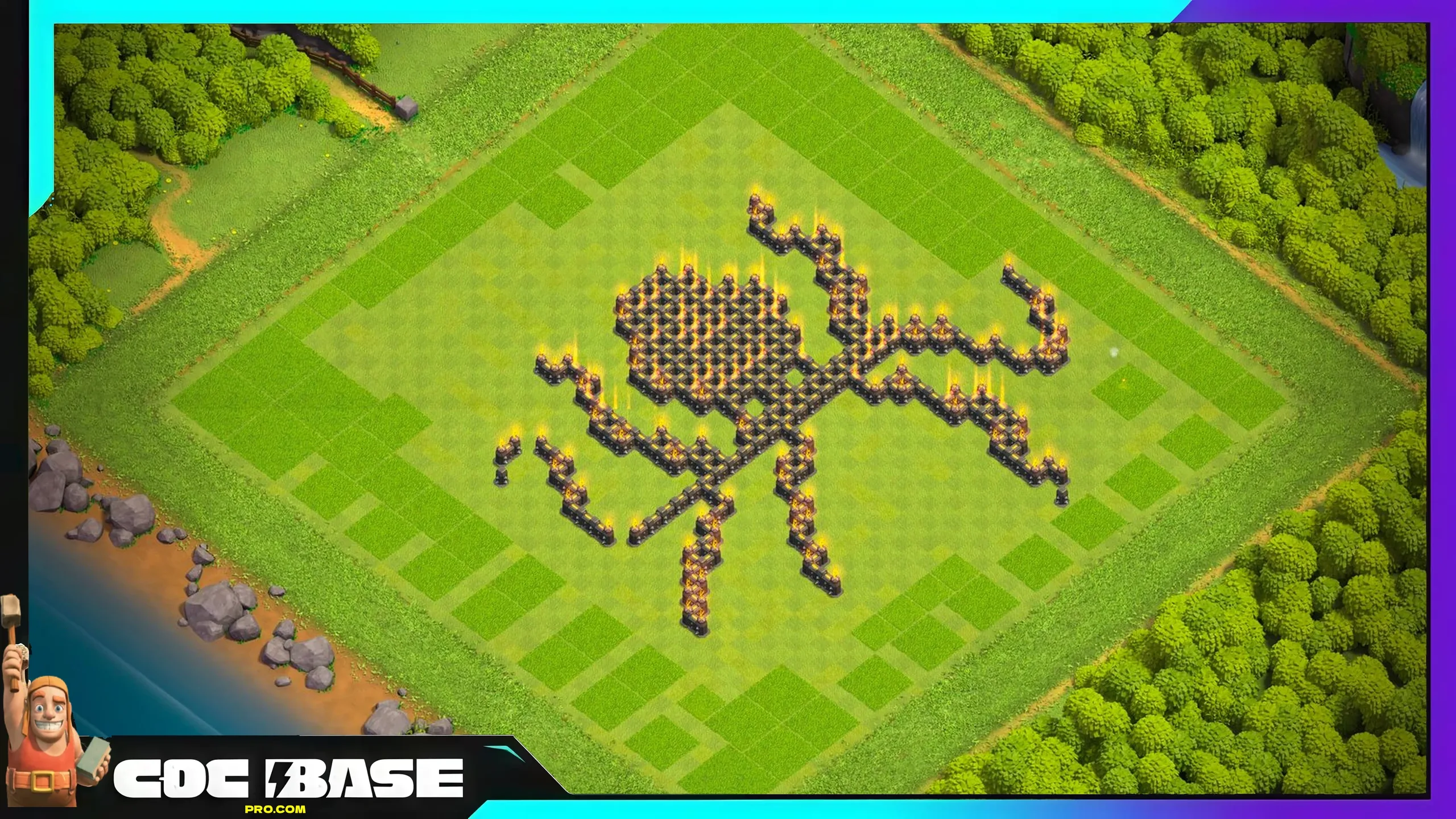 Battle Tested TH9 Troll Base Link 2026 Fun Layout #09